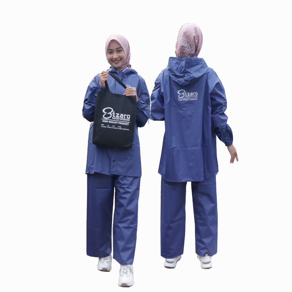 Raincoat Jas Hujan Pria Wanita tebas anti rembes &amp; Elastis terbaik