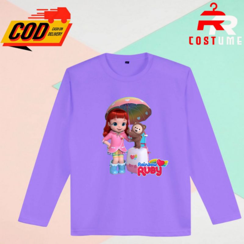 BAJU ANAK LENGAN PANJANG RAINBOW RUBY