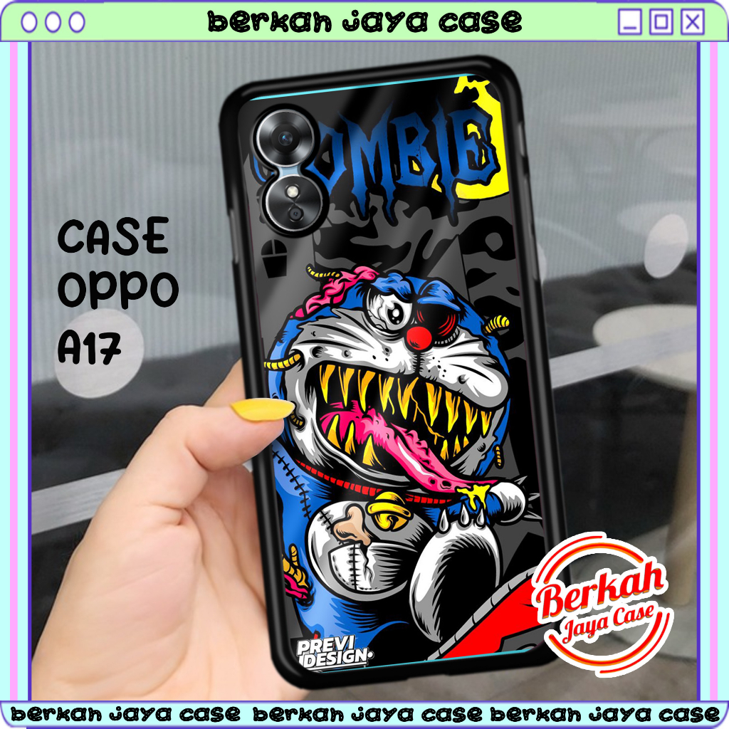 Case hp Oppo A17 Casing Hp Oppo A17 Casing [GRAFTYZOMB ] Casing Terbaru Case Karakter Lucu Casing Lu