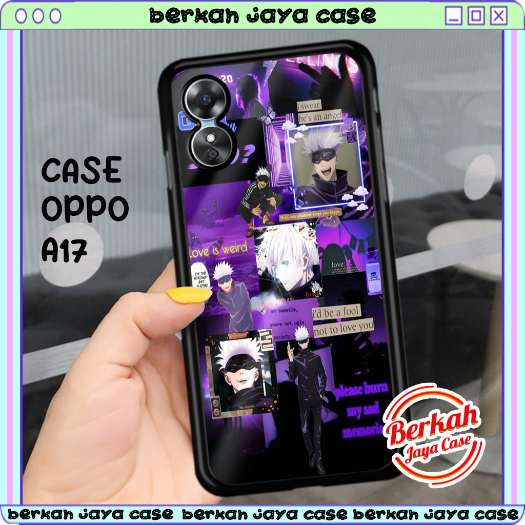 Case hp Oppo A17 Casing Hp Oppo A17 Casing [GOJOSATORU ] Casing Terbaru Case Karakter Lucu Casing Lu