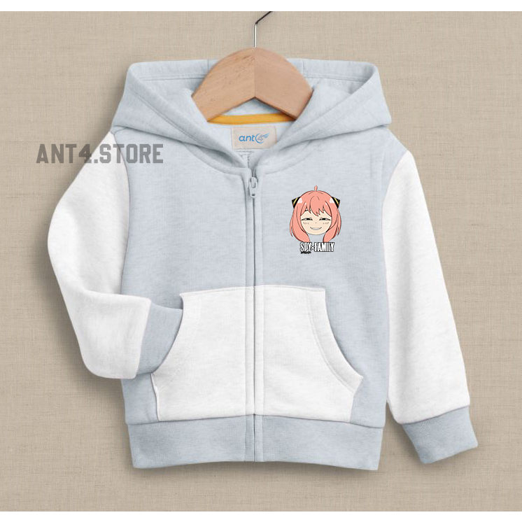 JAKET ANAK PEREMPUAN ANYA FORGER ZIPPER ANAK LAKI-LAKI UNISEX UMUR 2-12TAHUN