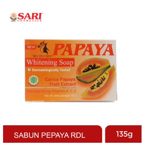 Sari Cosmetics - Sabun Papaya RDL Original extract Carica pepaya whitening BPOM