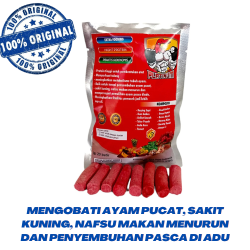 Jamu Ayam RED PLATINUM 20 BUTIR - ayam pucat, sakit kuning