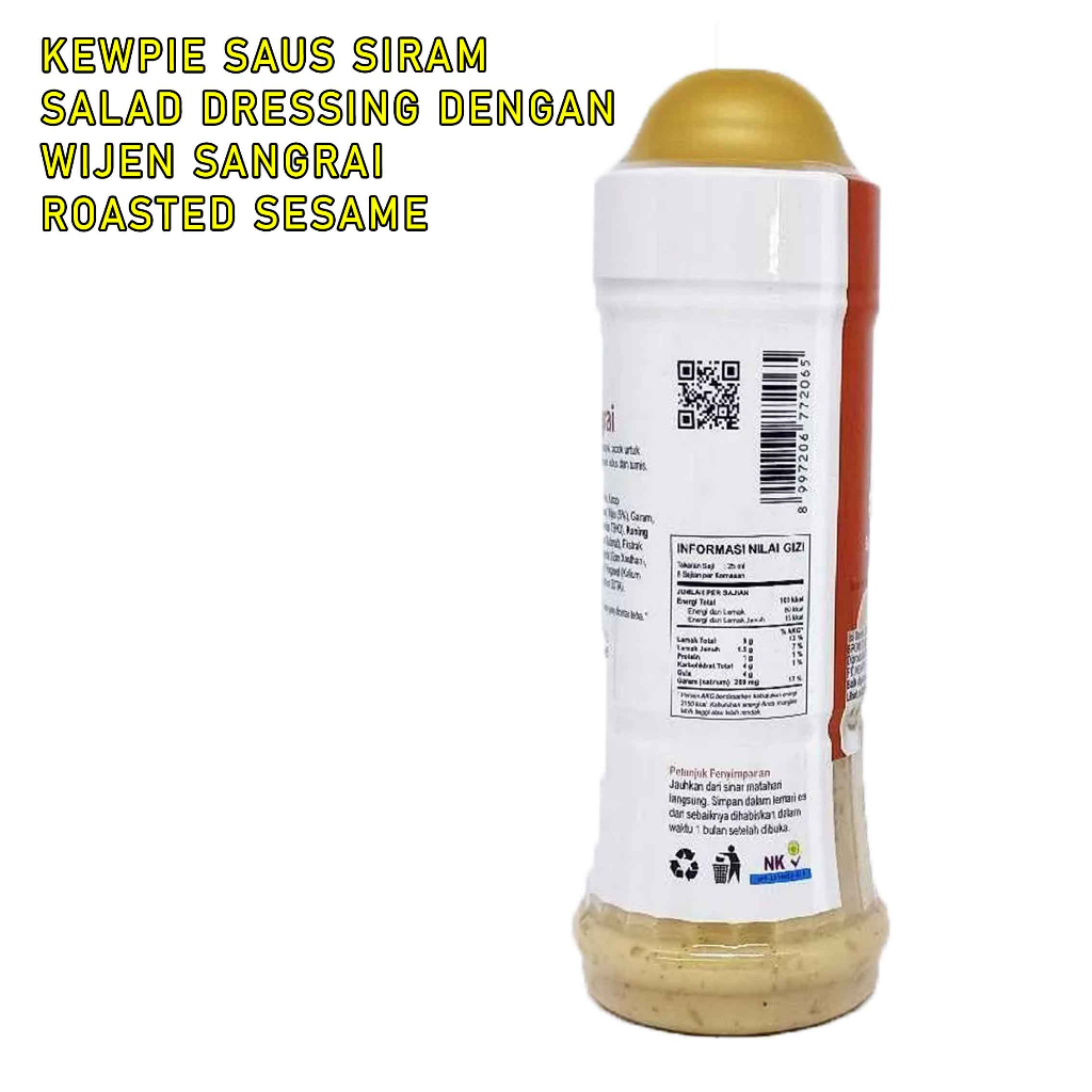Saus Salad Dressing * Kewpie Saus Siram * Saus Wijen Sangrai * 200ml