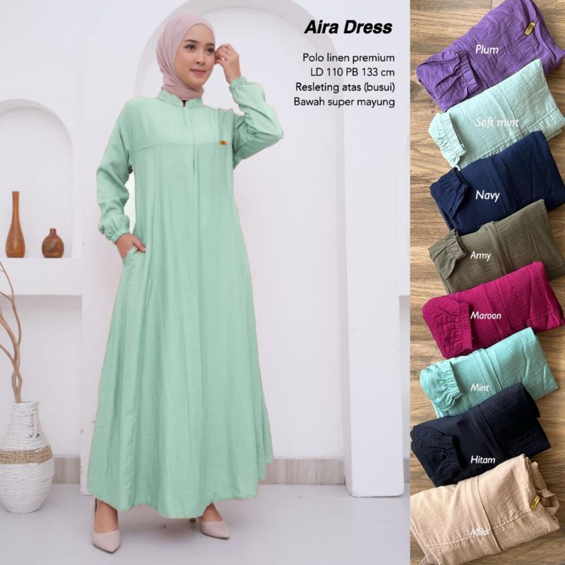 Dress Polo linen - Aira Dress //JF853