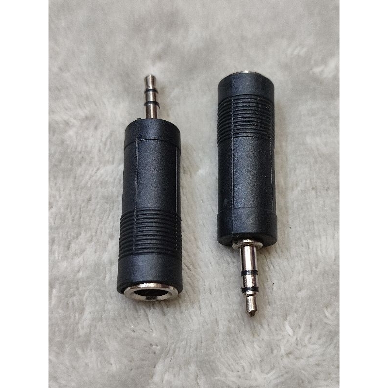 Jack jak jek mini stereo to cover akai stereo / Jack besar ke kecil pvc / converter audio 6.5mm