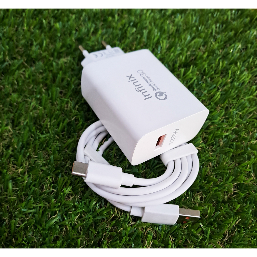 Charger Original Infinix HOT 20S Qualcomm 3.0 120W Micro - Type C