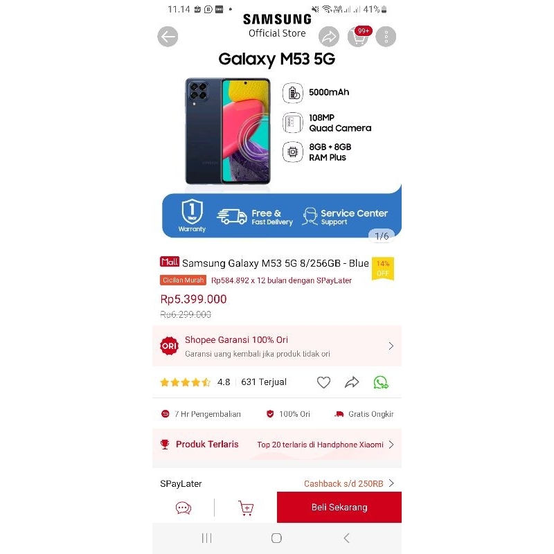 Samsung galaxy m53 5G