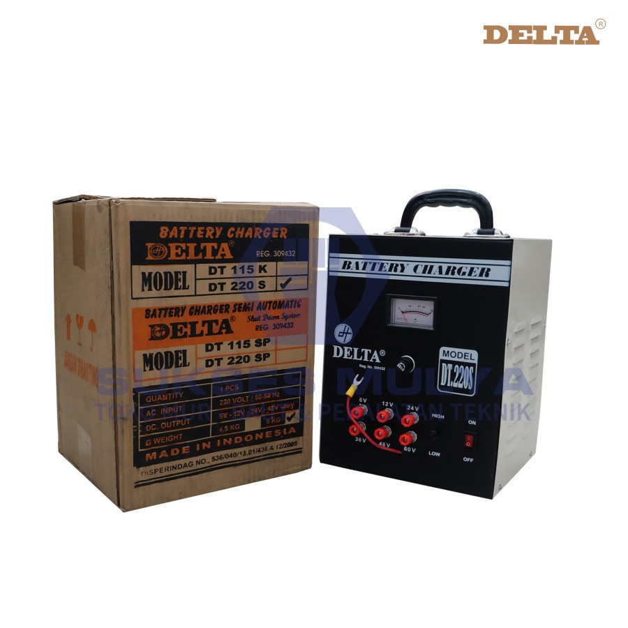 CHARGER AKI DELTA DT.220S ALAT CAS AKI MOTOR MOBIL
