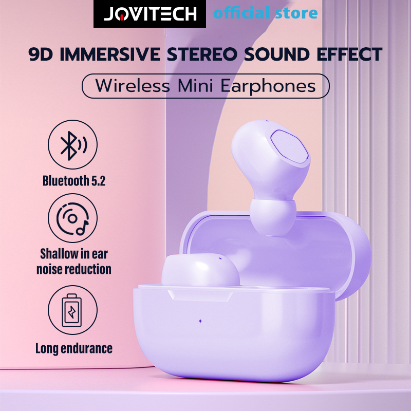 【COD】Jovitech TWS Bluetooth Earphone Wireless Headset in-ear Earplugs Touch Sensor headphone - T89