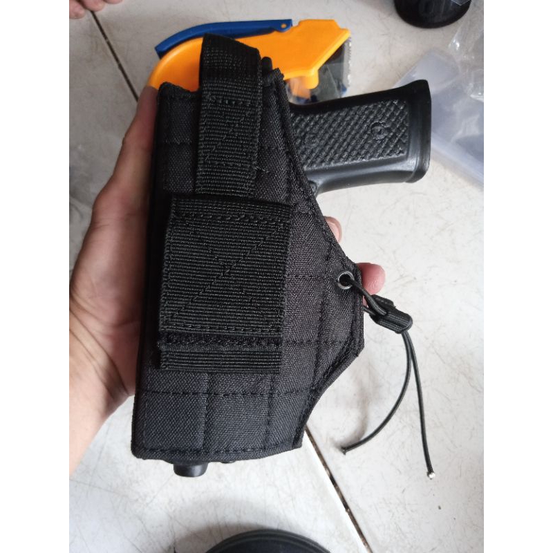 Holster revolver (universal) kanvas jatah polri