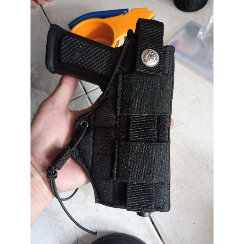 Holster revolver (universal) kanvas jatah polri