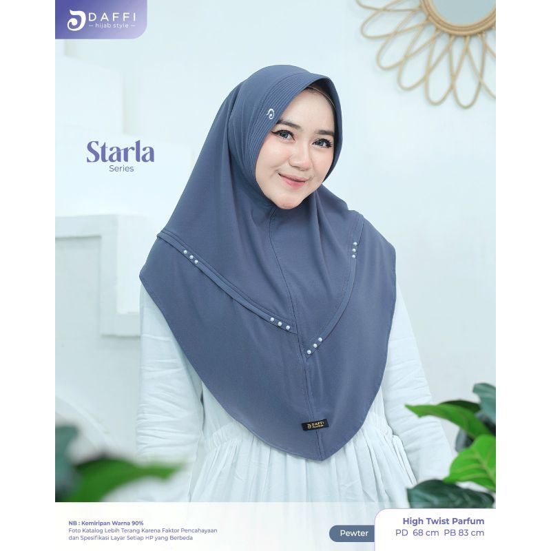 BERGO SIMPLE STARLA MUTIARA BY DAFFI HIJAB WARNA TERBARU