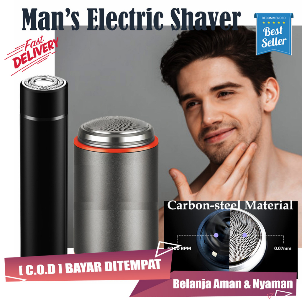 Mesin Cukur Kumis Jenggot Man's Electric Shaver Portable