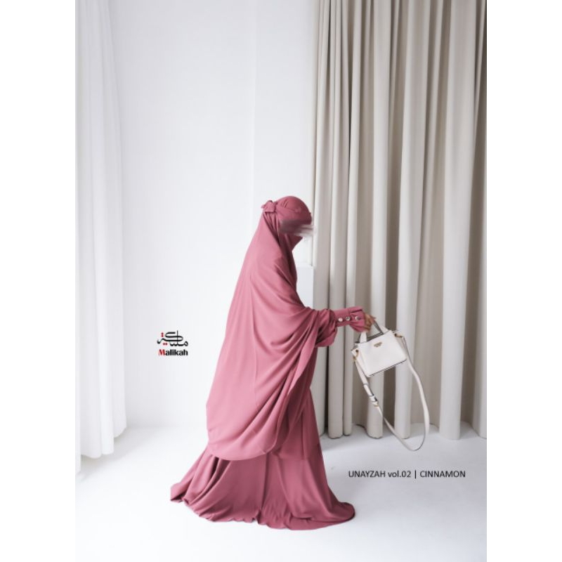 Gamis Unayzah Set (Cinnamon) Abaya Malikah