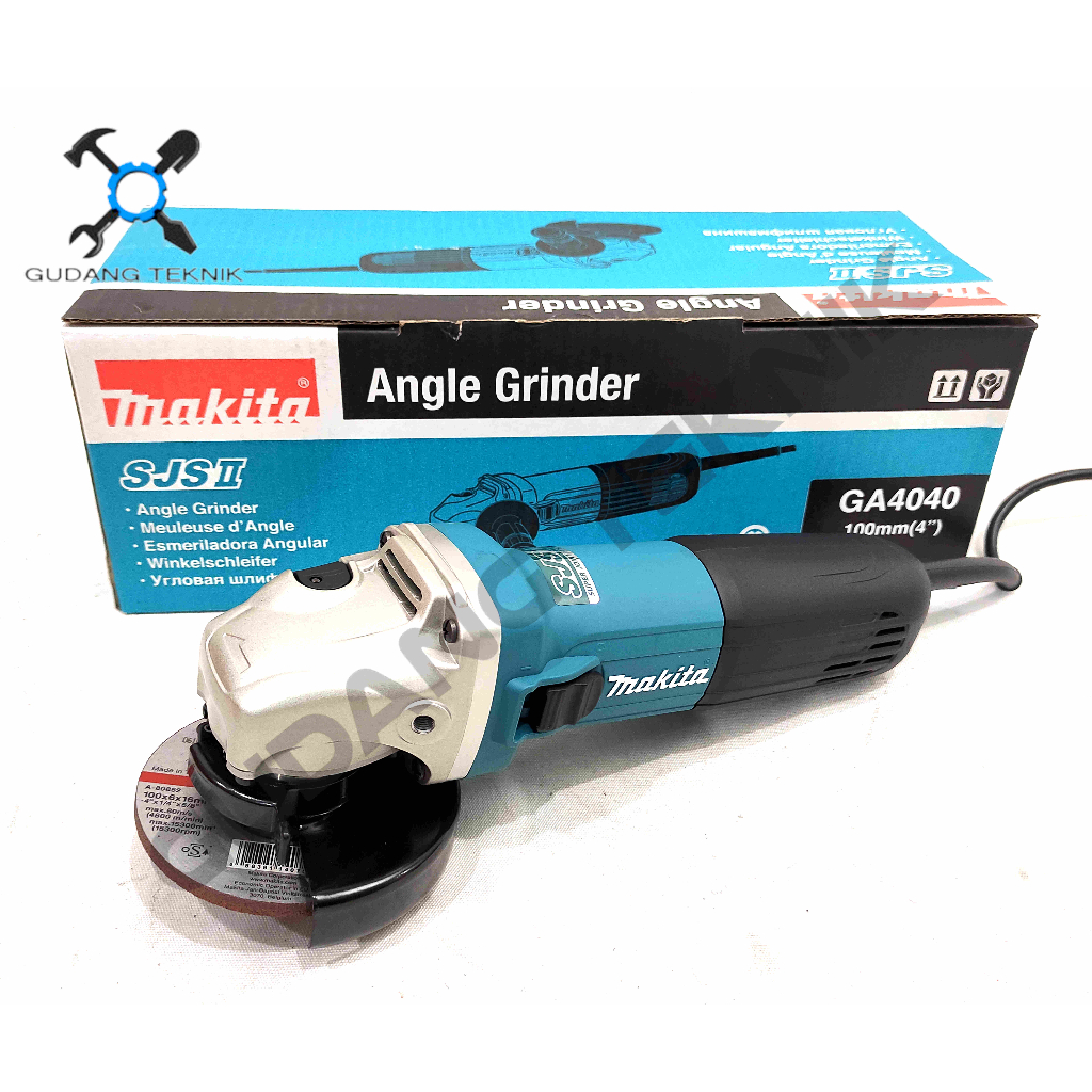 Mesin Gerinda Tangan 4&quot; GA4040 MAKITA / Mesin Gerinda Grinda Gurinda Listrik  4&quot; GA 4040 - Angle Grinder GA-4040 MAKITA