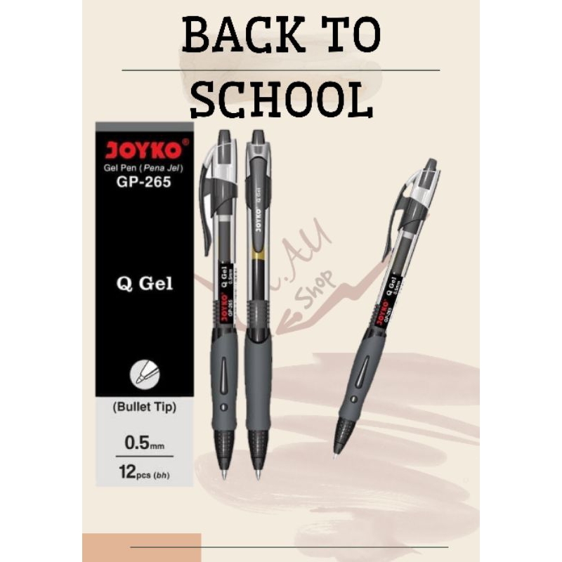 

Pena/Gel Pen/Pulpen/Pen Joyko Q-Gel GP-256 0.5mm/ (6pcs/12pcs)