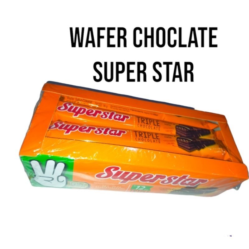 

wafer choklat superman/wafer choklat super star/coklat wafer superstar