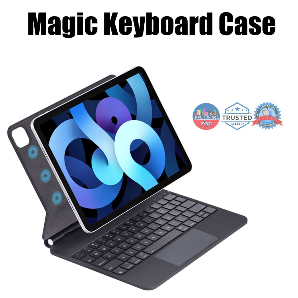 Rebound Magnetic Keyboard Case Apple iPad Pro 11 2020/2021/2022 | iPad 10 10.9 2022 | iPad Pro 12.9 2020/2021/2022 Keyboard Cover Wireless Bluetooth Keyboard