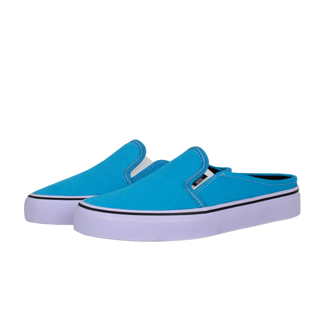 Sepatu Sandal Bustong Pria Vans Slip On Tanpa Tali Slop Mules Casual Kanvas Simpel