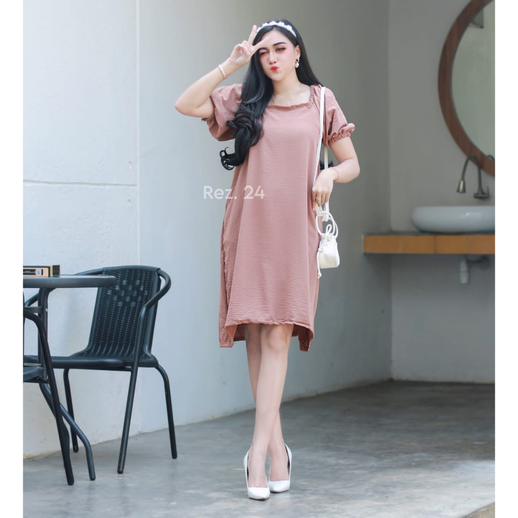 MASAYU MIDI DRESS CRINKLE AIRFLOW