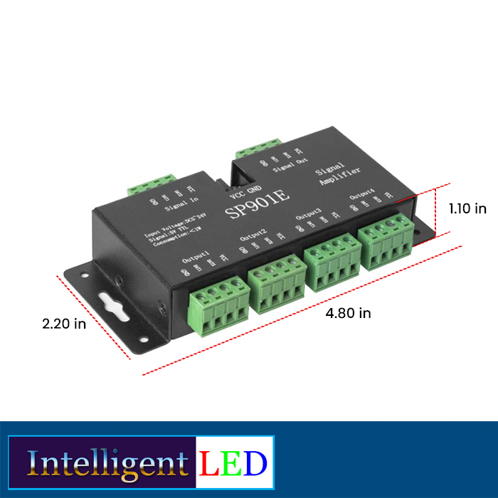 LED Addressable SPI Signal Amplifier SP901E LED Pixel WS2812B WS2811