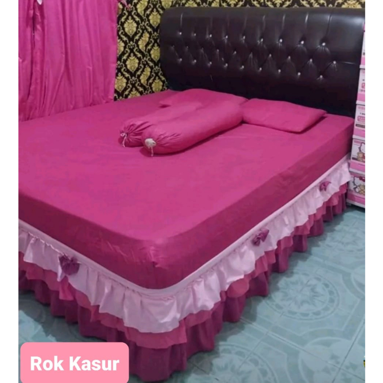rok kasur / bed skirt / rok spring bed / bandana kasur / bandana springbed / rumbai kasur / rumbai spring bed