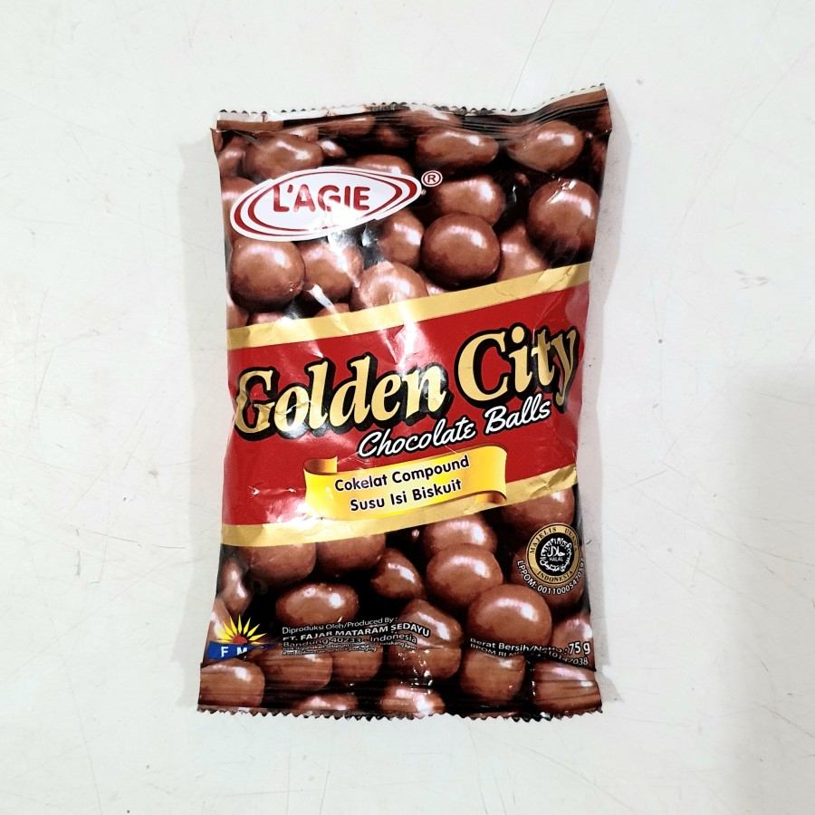 

Lagie Golden City Chocolate Ball 75g