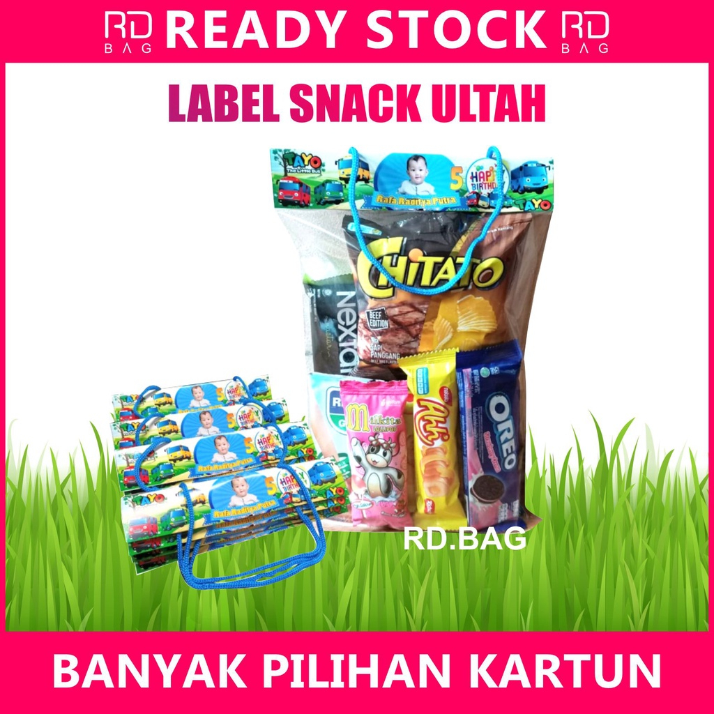 

Label Snack Ultah // Plastik Ultah // Label Snack Ready Stok