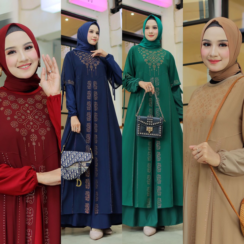 MF Store - COD - Gamis Abaya Turky Terbaru - Abaya Turkey Warna Warni - Abaya Terbaru 2023 - Gamis A