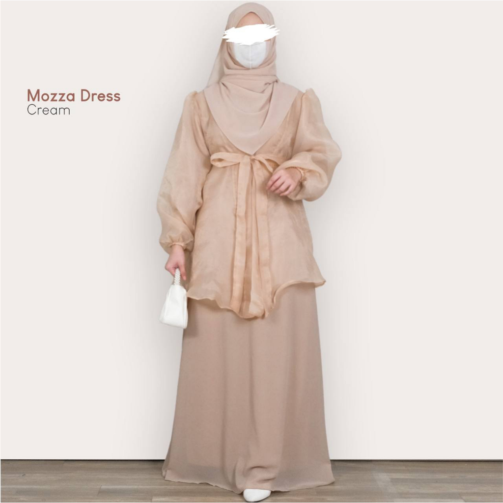 Mininos Mozza Dress Gamis Kondangan Organza