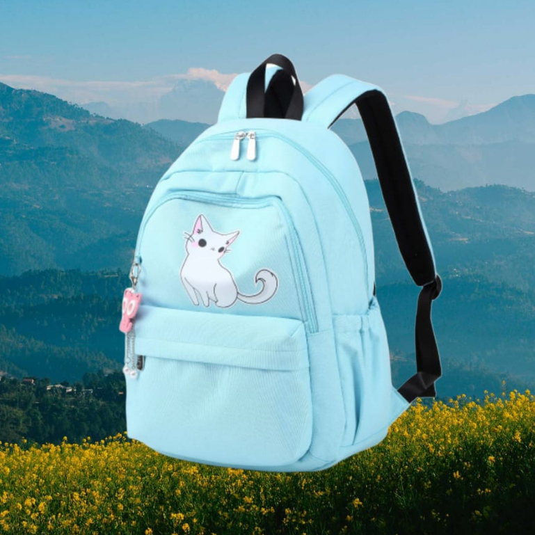 Tas Ransel Anak Perempuan Tas Gendong Karakter Cat White Untuk Sekolah SD TK Murah