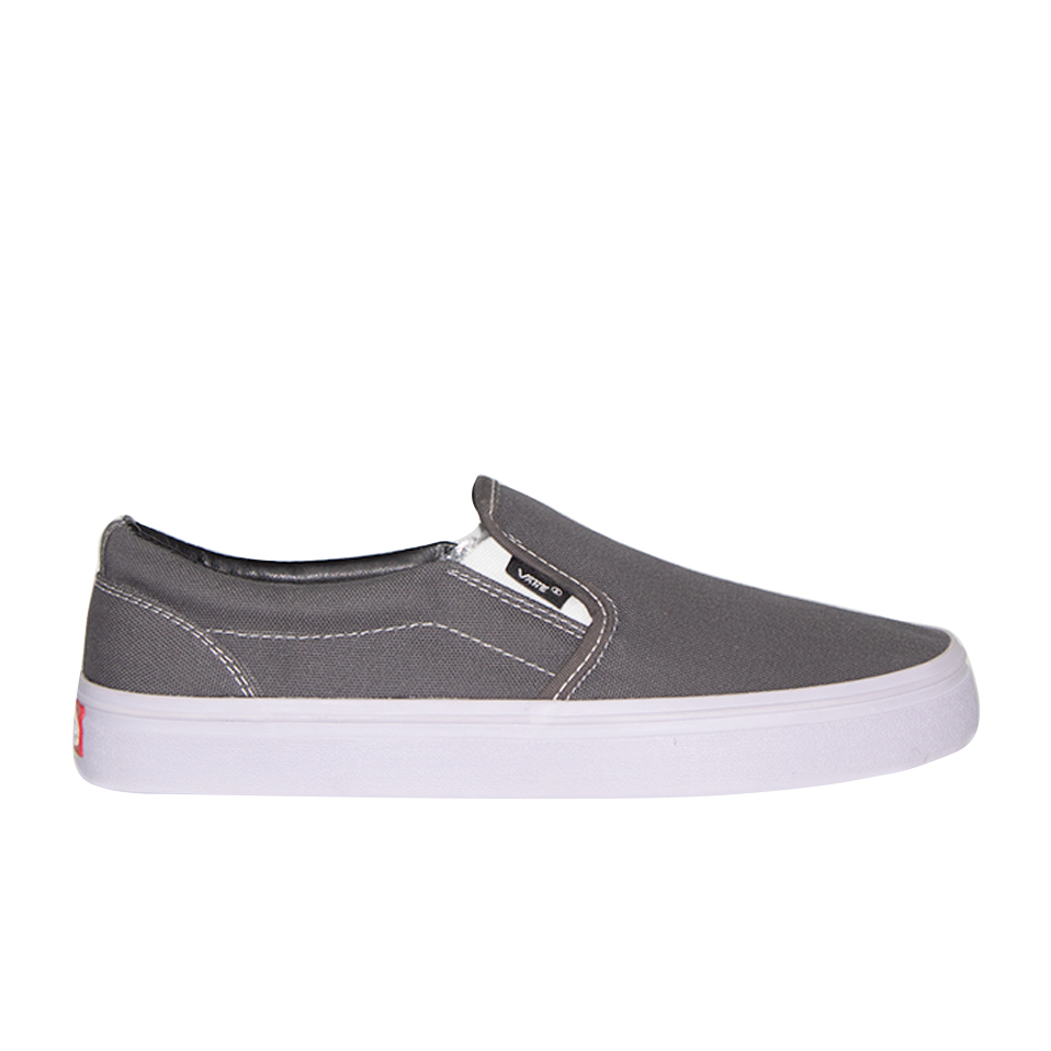 Sepatu Vans Slip On Tanpa Tali Abu Polos Murah