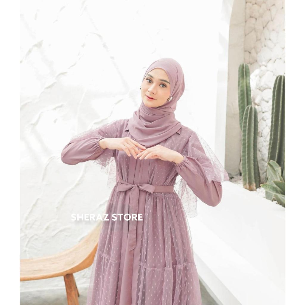 INARA SET (DRESS + OUTER) S M L XL XXL XXXL 5L Gamis Kondangan Wanita Jumbo Ld 120 130 140 Terbaru 2023