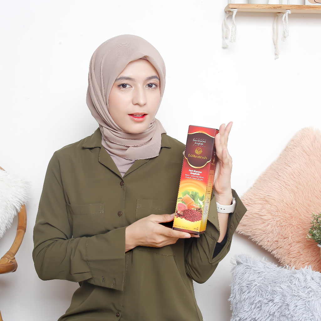 Sarikurma | Sari Kurma Angkak 470 Gram Plus Daun Ubi Jalar El Medinah