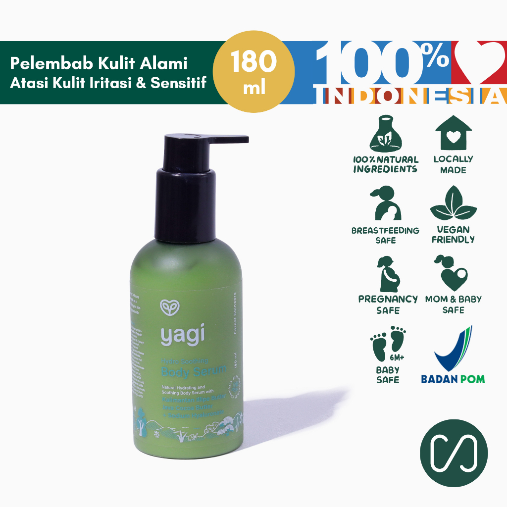 Yagi Hydro Soothing Body Serum Melembabkan Kulit Sensitif