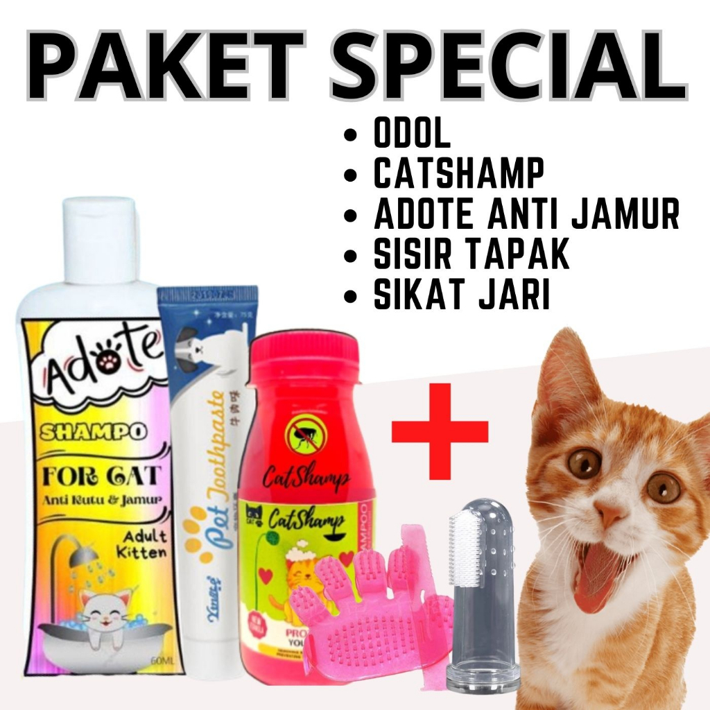 Paket Hemat Grooming Anti Kutu Anabul Anjing Kucing Kutuan Siap Pakai FEFARM