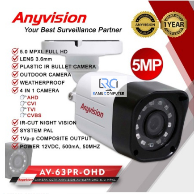 KAMERA CCTV 5MP / CAMERA CCTV OUTDOOR ANYVISION
