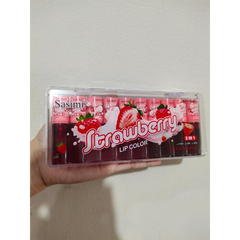 [ SATUAN ]  SASIMI STRAWBERRY LIP TINT