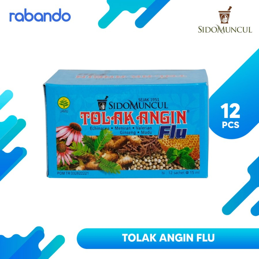 

Tolak Angin Cair Flu 1 Box isi 12 Sachet - Untuk Flu Batuk Demam Pusing