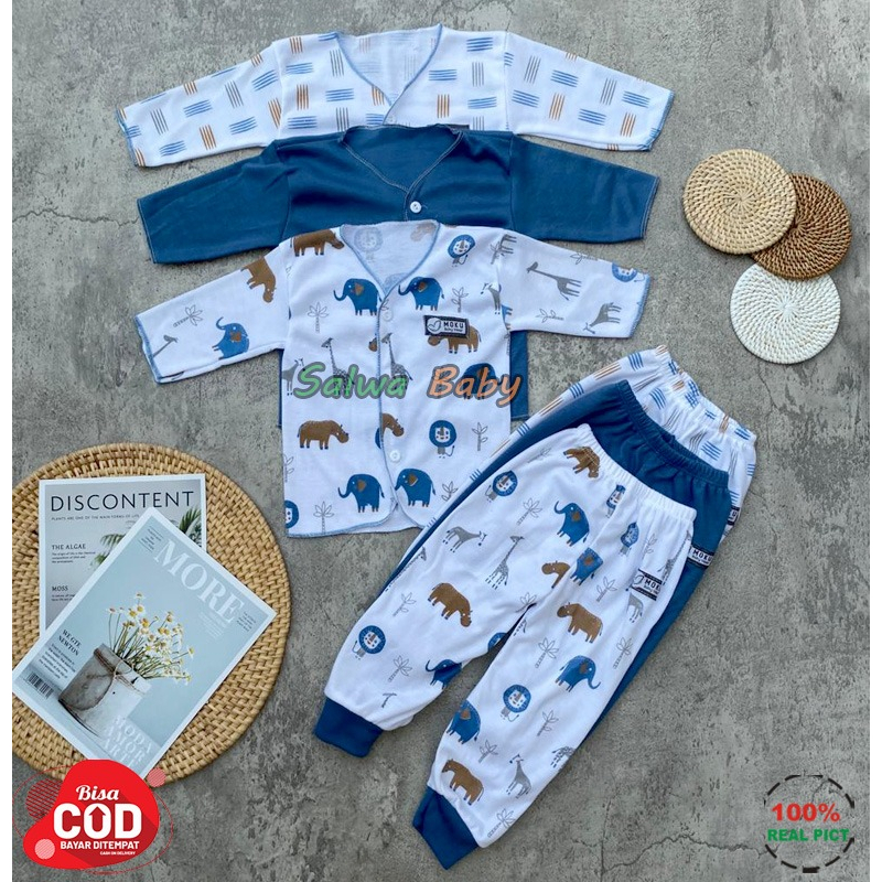 Paket Lahiran Isi 18 PCS Baju Bayi Celana Bayi Baru Lahir Series Denim Usia 0-3 Bulan Almeera Baby and Kids