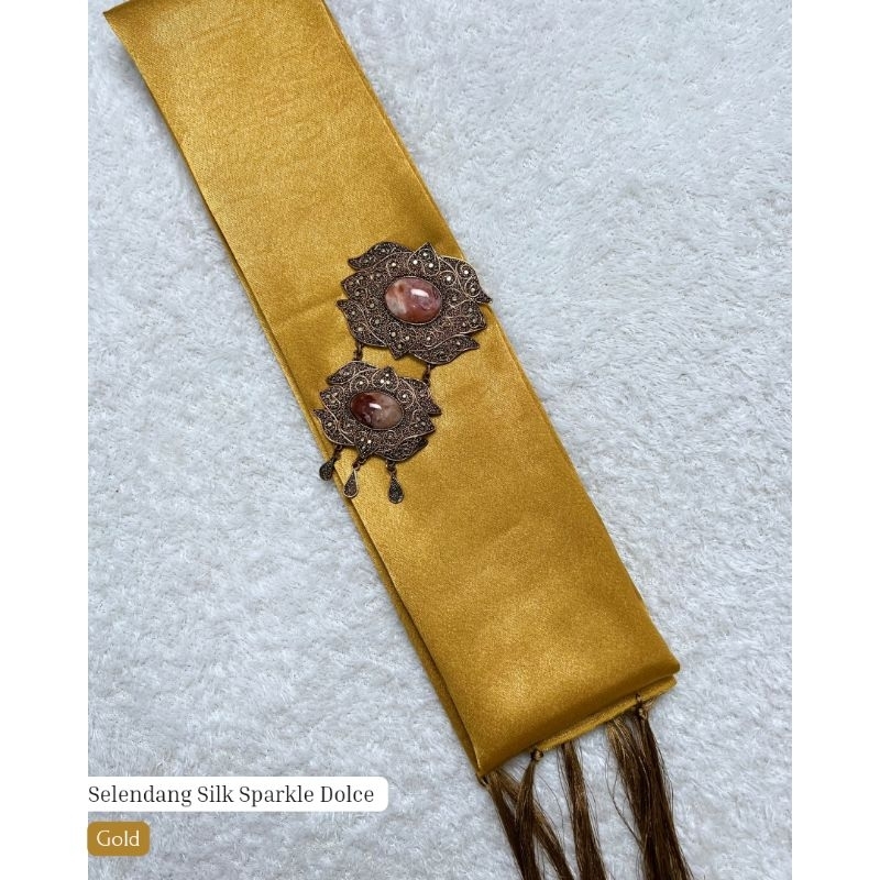 Selendang Premium Silk Sparkle Nossle Dolce