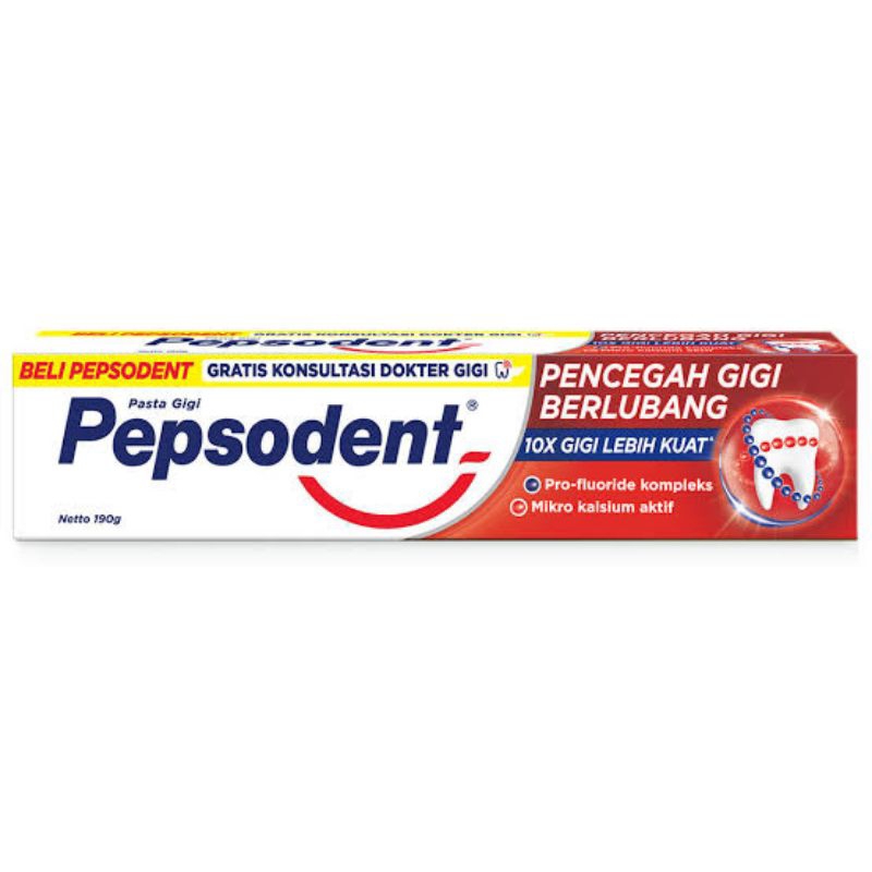 PEPSODENT 190 GRAM / PASTA GIGI PEPSODEN 190 G / ODOL PEPSODENT 190 GR / TOOTHPASTE PEPSODENT 190GRAM