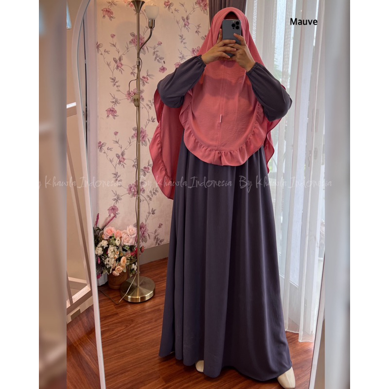 SALVINA TWOTONE SET KHIMAR NIQOB