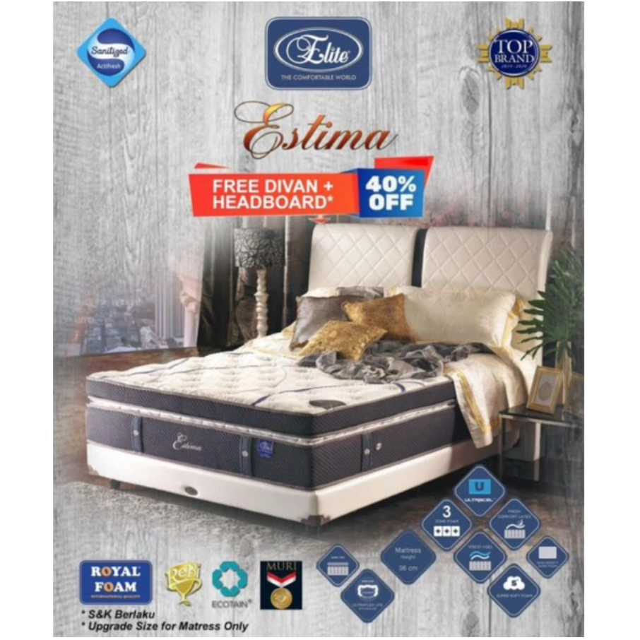 Springbed Elite Estima Free Bantal