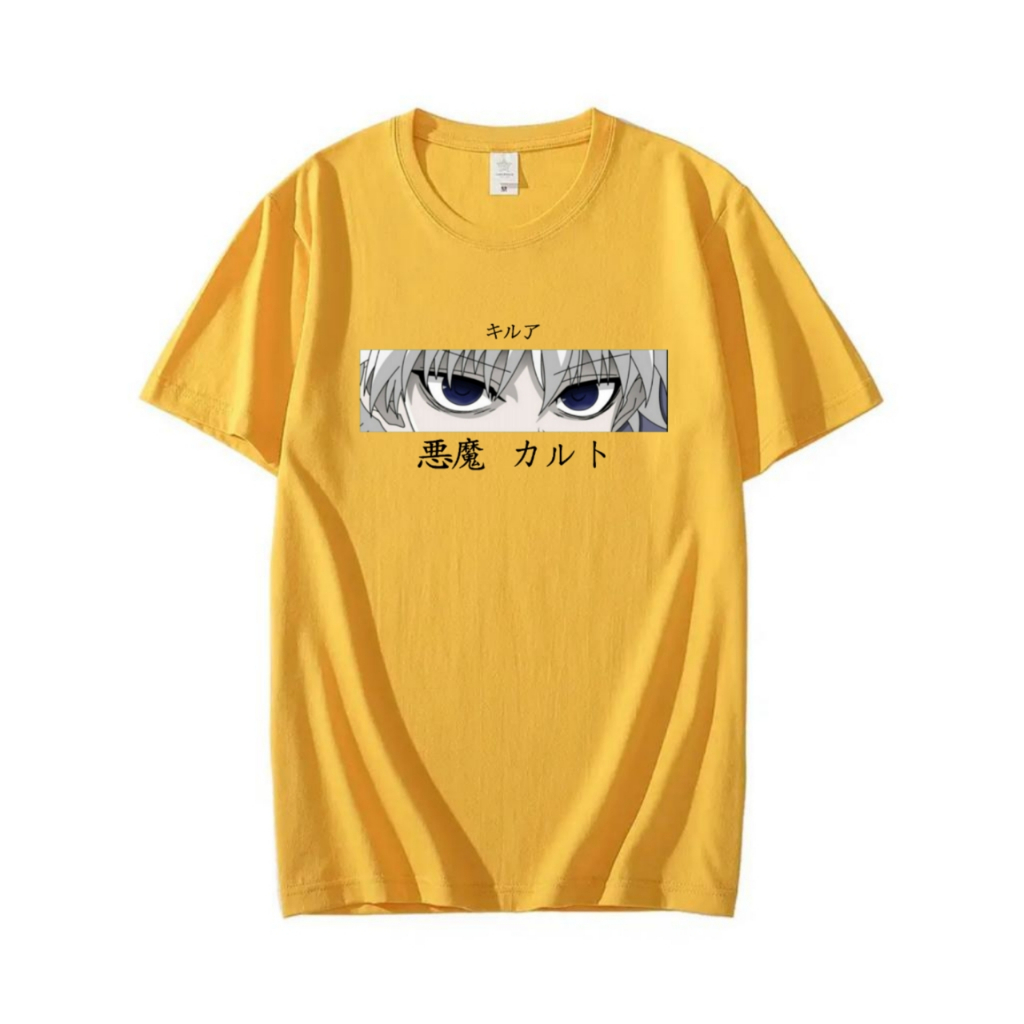 Atasan kaos pria baju kaos pria lengan pendek kaos oblong pria murah killua