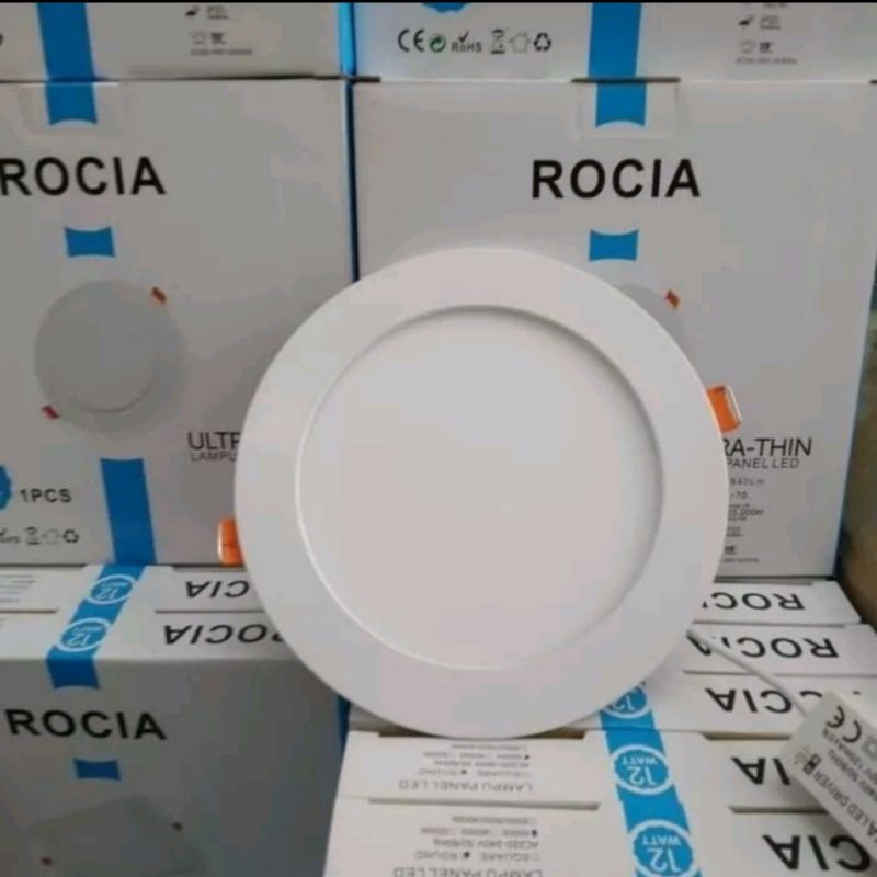 Rocia Lampu Panel LED Downlight-Round cahaya putih SNI- Lampu Plapon
