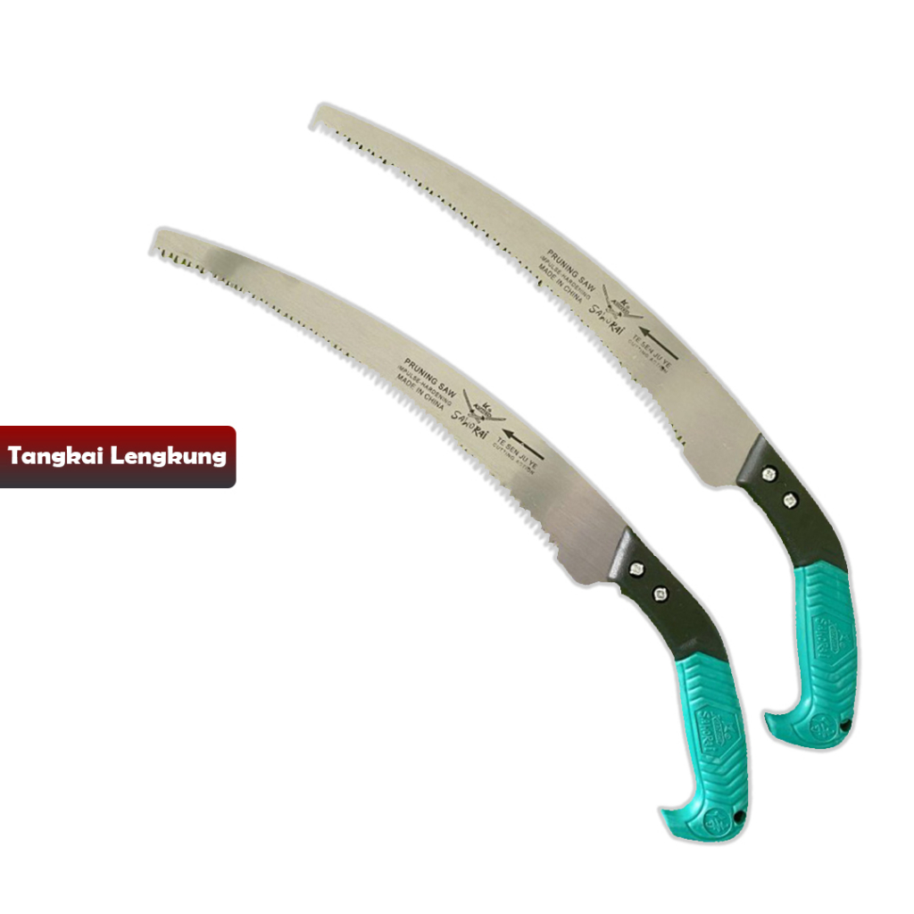 GERGAJI SAMURAI PRUNING SAW BAJA TANGKAI LENGKUNG - yoyosoo