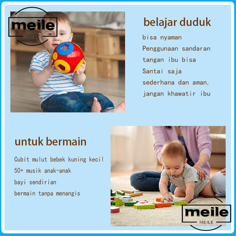 Sofa Kursi duduk anak, Kursi duduk inflatable baby, kursi mandi kursi makan serba guna anak bayi 1 2 3 tahun untuk Belajar Duduk dan Makan.Gaya baru Sofa Tiup ,bahan pvc pola beruang besar