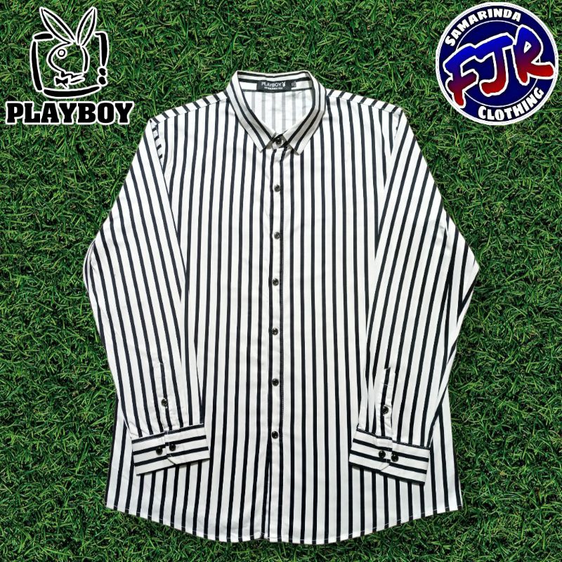 Kemeja Salur PlayBoy Original